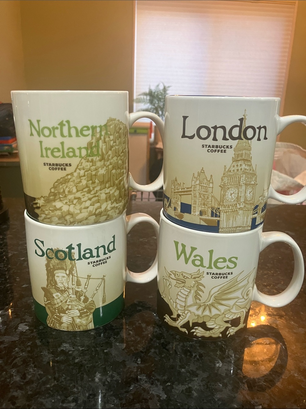 Starbucks United Kingdom Set of 4 Mugs